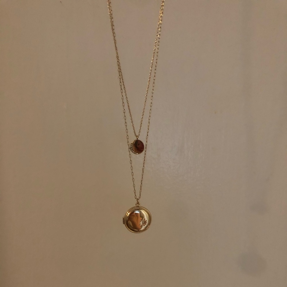 Banana Republic long, double strand necklace